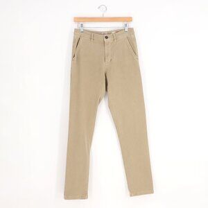 FAHERTY Men's Slim-Fit Straight Leg Stretch 5-Pocket Pant Desert Khaki Size 28